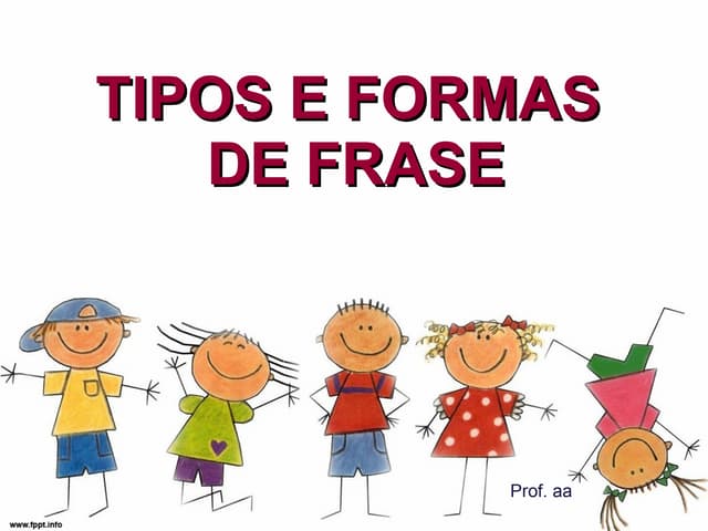 Tipos Formas Frase Aa