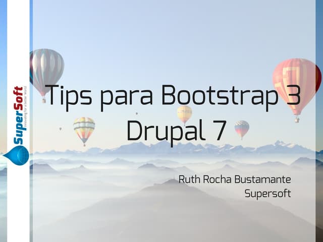 Tips Bootstrap 3 en Drupal 7
