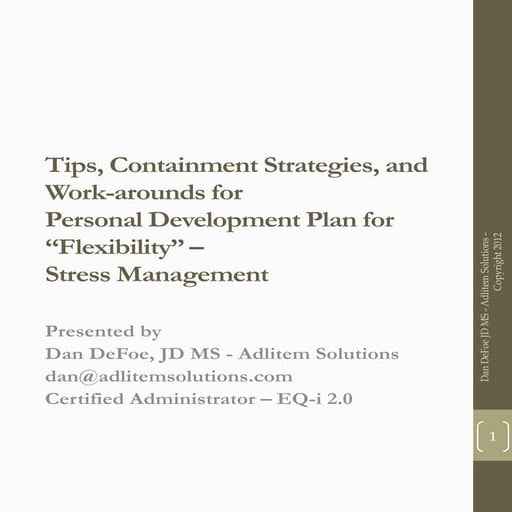 Lawyers & Emotional Intelligence - Tips, containment strategies, workarounds:...