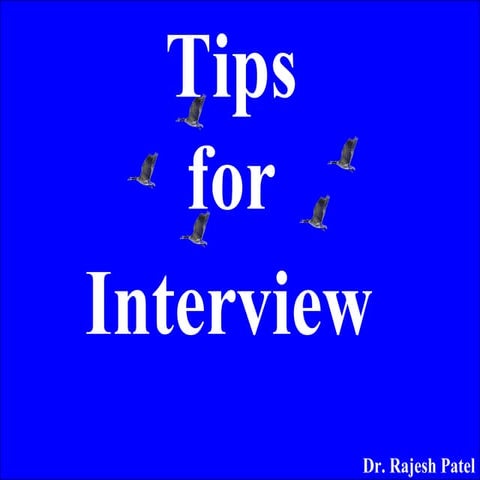 Tips For Interview