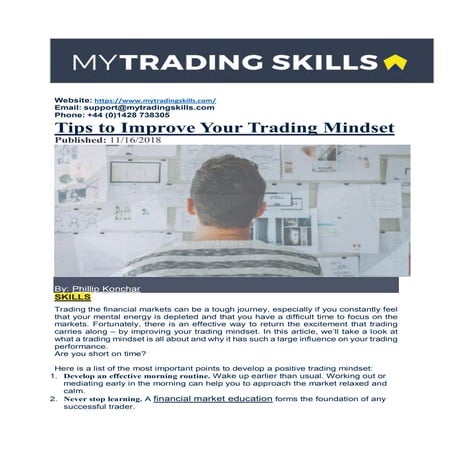 Tips to Improve your Trading Mindset