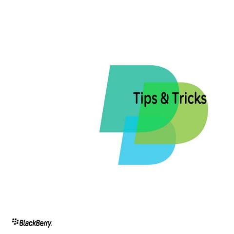 BlackBerry Development Tips and Tricks