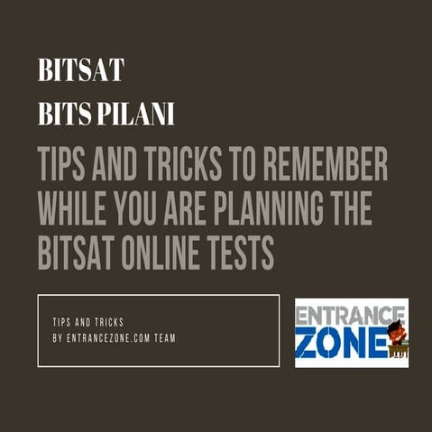 Tips and tricks for bitsat