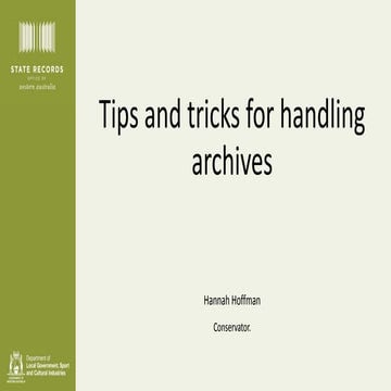 Tips and tricks for handling archives