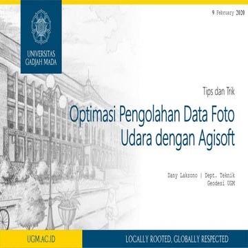 Tips dan trik optimasi Agisoft