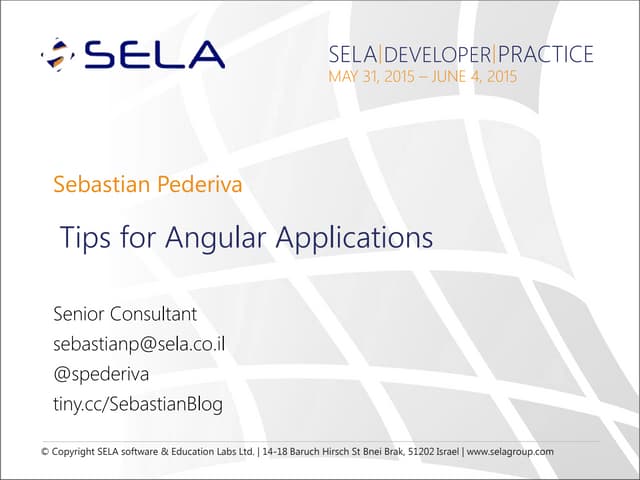 Tips for Angular Applications