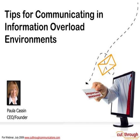Tips for communicating in io environments