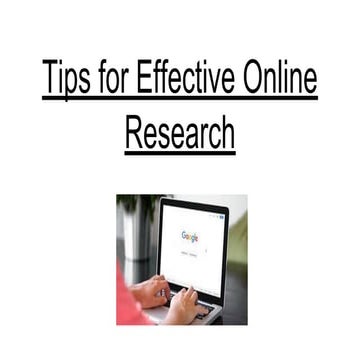 Tips for effective online research (1)