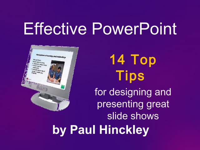 Tipsfor effectivepowerpoint