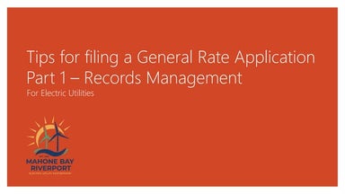 Tips for filing a General Rate Application - Electric Utility.pdf
