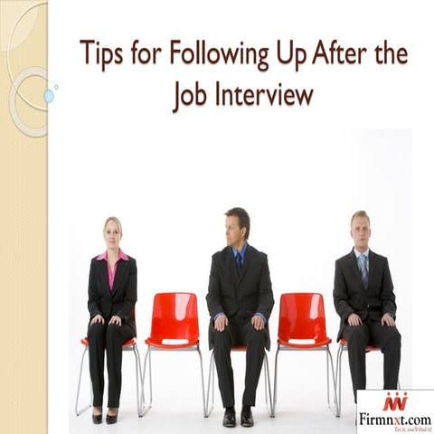 Tips for Following Up After the Job Interview