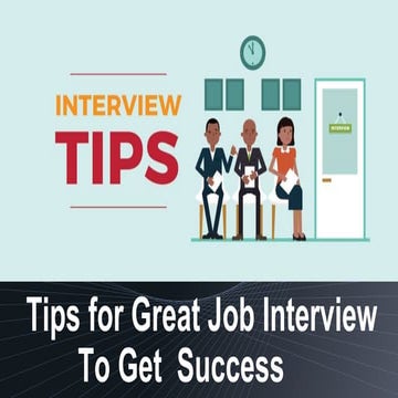 Tips for Great JobI Interview To Get Success