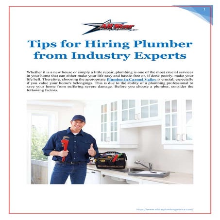 Tips for Hiring Plumber from Industry Experts.pdf