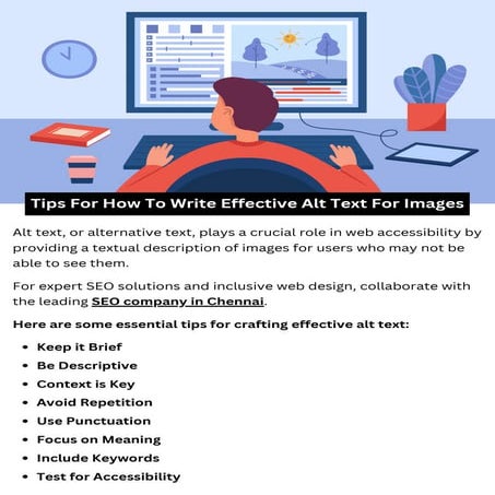 Tips For How To Write Effective Alt Text For Images. | PDF