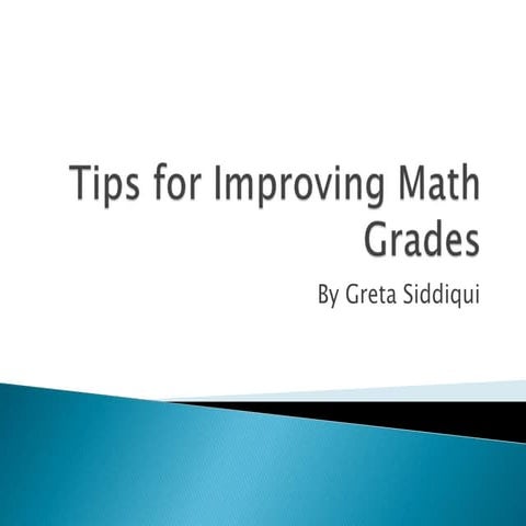 Tips for improving math grades