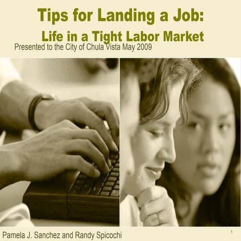 Tips For Landing A Job 2009