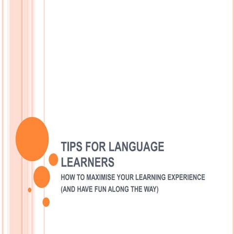 Tips for language learners