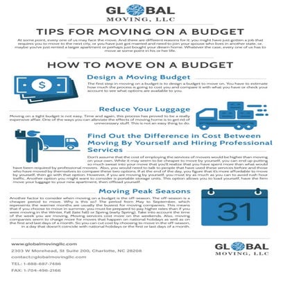 Tips for moving on a budget