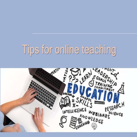 tips for online teaching