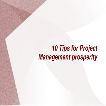 Tips For PM Prosperity