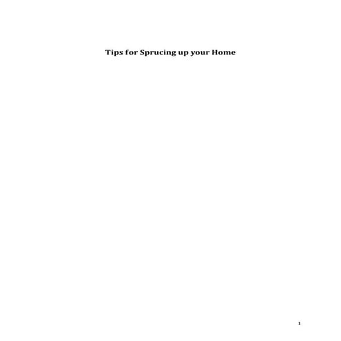 Tips for sprucing_up_your_home