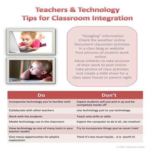 Tips for teachers