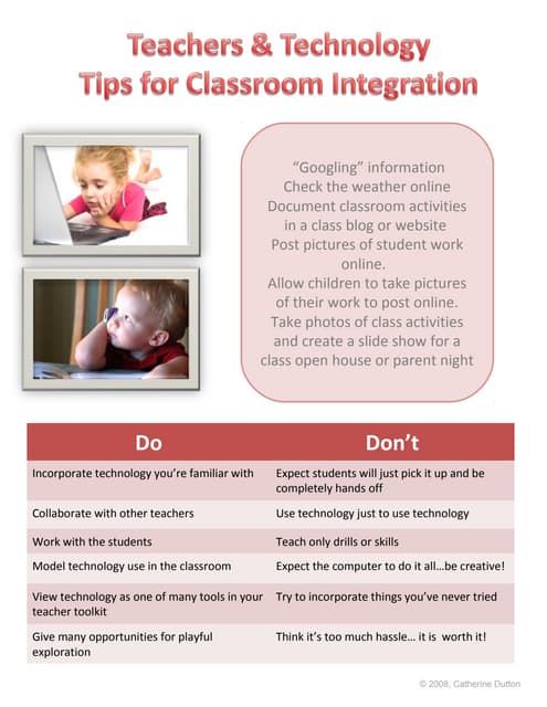 Tips for teachers