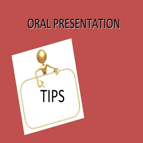 Tips for the weather oral presentations