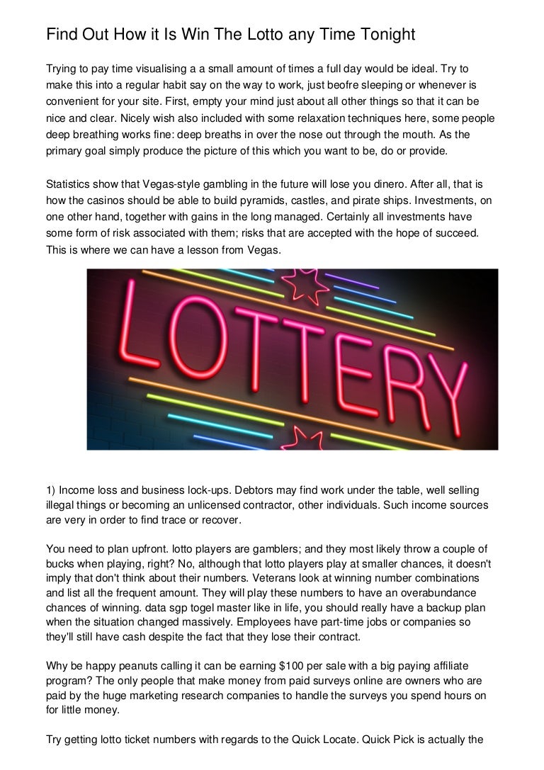 lotto tonight time