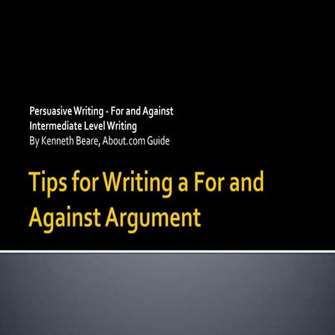 How to write a balanced argument | PPTX