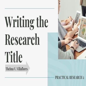 Tips for Writing the Research Title with Examples