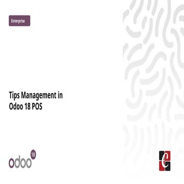 Tips Management in Odoo 18 POS - Odoo Slides