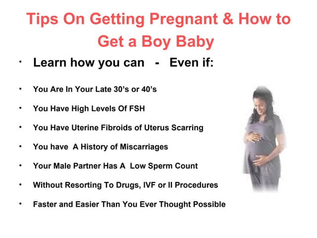 How To Conceive A Boy Or Girl Tips To Get You Pregnant