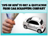 Tips on how to get a quotation from...