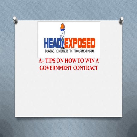 A+ Tips to Win Government Contracts