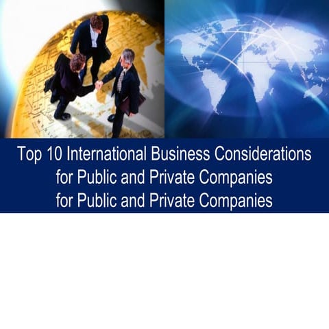 International Business Tips from Attorney