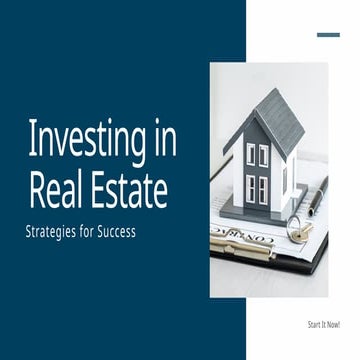 Tips on Real Estate Investing Strategies | PPT