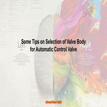 Tips on Selection of automatic valve in industries