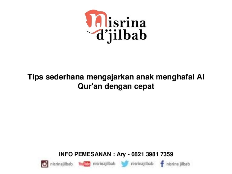 Tips sederhana mengajarkan anak menghafal al qur'an dengan ...