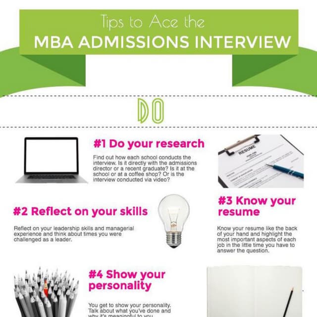 Tips to Ace the MBA Admissions Interview