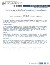 how to prepare for 2nd interview