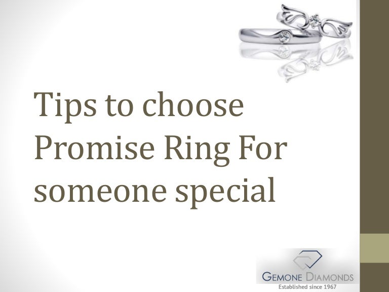 Tips to choose promise ring for someone special
