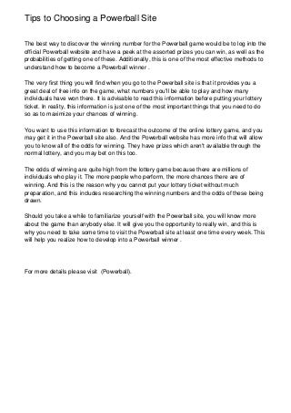 Why There’s No Better Time To Powerball Site