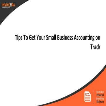 Tips to get your small business accounting on track