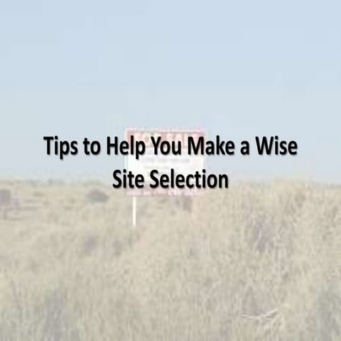 Tips to help you make a wise site(finished)