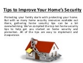  Tips to Improve Your Home Security...