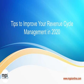Tips to improve your revenue cycle management in 2020