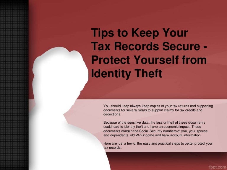 Tips to keep your tax records secure