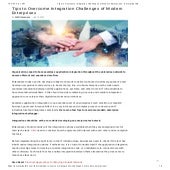 Tips to Overcome Integration Challenges of Modern Enterprises - EnterpriseTal...