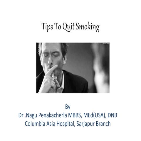 Tips to Quit smoking with the help of Health Care Provider